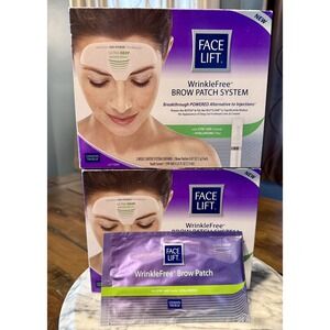 LOT of 2 Face Lift Wrinkle Free Brow Patch System 2 Week Starter System + EXTRAS